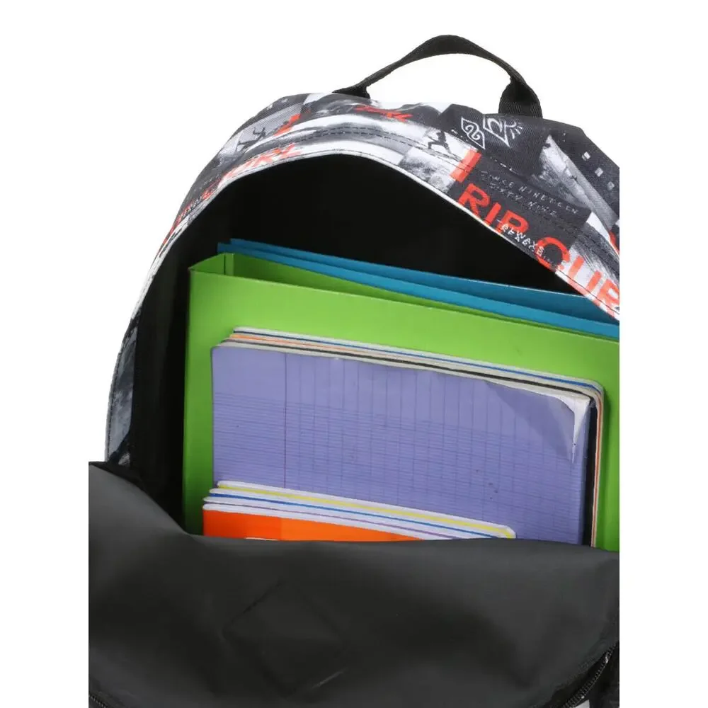 Rip Curl Dome 18L Backpack Bag With Pencil Case in Black/Grey